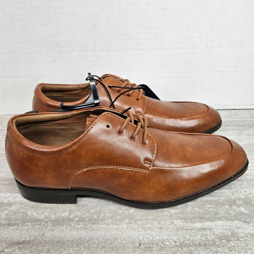 George Mens Dress Shoes‎ Lace Up Oxford Classic Comfort Formal Shoes Brown 7.5